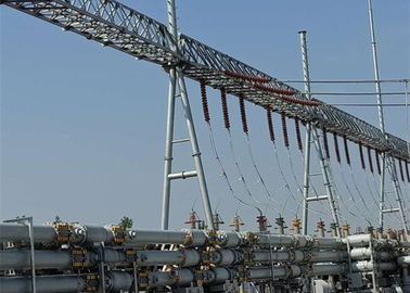 ASTM A36 Hot dip Galvanized Substation Steel Tubular Structures,  Beam and Gantry Frame Structures