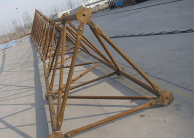 60m Tubular Steel Tower For Telecommunication , 3 Legged Self Supporting Steel Lattice Tower