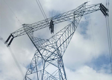 ASTM A 36 Angle Steel Electricity Pylons, ISO 1461 Galvanization Durable Steel Lattice Tower
