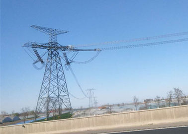 AC / DC Systems High Voltage Electric Tower , S235JR / S355JR Power Distribution Tower