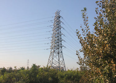 ASTM A572 Grade 50 Transmission Steel Tower 8 - 100m Height With 4 Legs