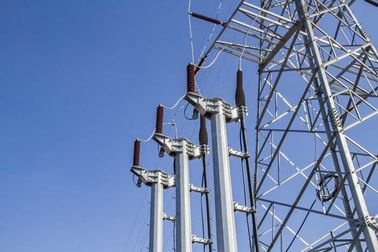 High Tensile Strength Transmission Steel Tower 10 - 500KV Power Electrical Pylons