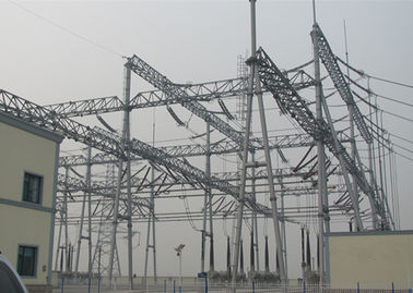 Tubular Metal Power Station Structure , ASTM A 123 Gantry Crane Structure