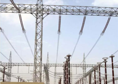 ASTM A36 Hot dip Galvanized Substation Steel Tubular Structures,  Beam and Gantry Frame Structures