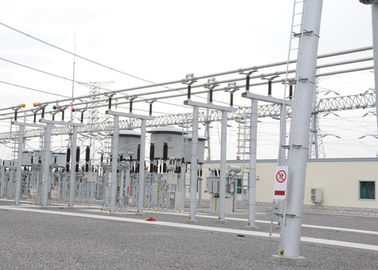 ASTM A36 Hot dip Galvanized Substation Steel Tubular Structures,  Beam and Gantry Frame Structures