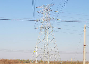 132KV Power Transmission Angle Steel Tower High Tensile Steel S355JR Material