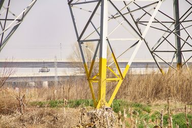 132KV Power Transmission Angle Steel Tower High Tensile Steel S355JR Material
