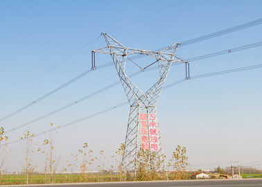 220KV Electrical Transmission Tower Single / Double / Muti Circuit Durable