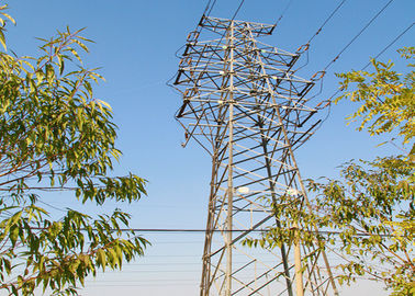 132KV Electric Transmission Tower , Customized Design High Voltage Tower